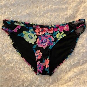 Floral bathing suit bottoms